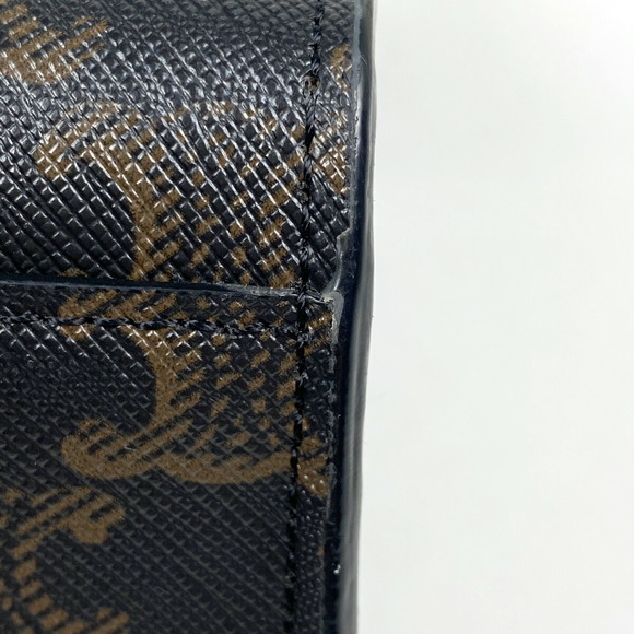 Celine Small Vertical Hippo Shoulder Bag Triomphe Tote Canvas Tan Brown - Picture 4 of 7